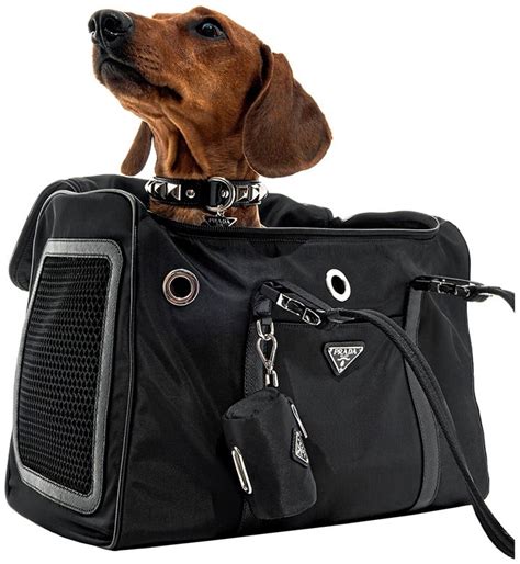 prada dog carrier for sale|Prada dog leash.